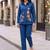 Blue cotton Co ord set 