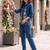 Blue cotton Co ord set 