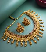antique gold temple choker set
