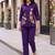 Purple Cotton cambric co-ord set
