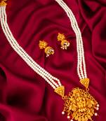 temple pearl necklace set