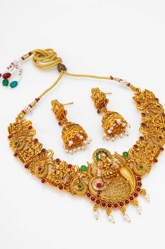 antique temple choker set