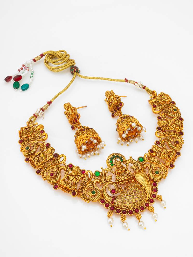 antique temple choker set