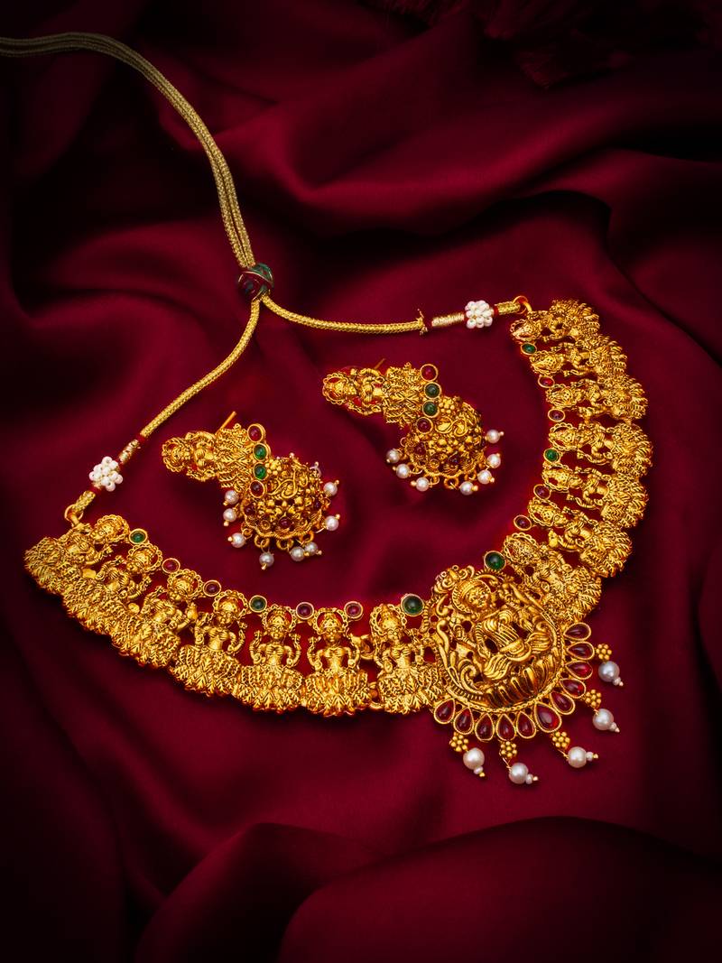 temple deity necklace set
