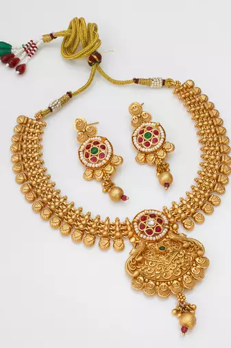 antique pendant necklace set