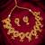 designer leaf motif necklace set