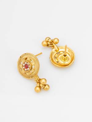antique gold tone necklace set 4