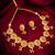 antique gold tone necklace set