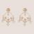 Sitara gold finish kundan chandbali earrings