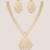 Gold finish jadau long necklace set