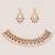 Red stones moissanite necklace set