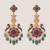 Multicolor kundan meenakari dangler earrings