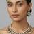 Green stones moissanite necklace set