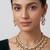 Gold plated moissanite necklace set