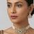 Gold finish moissanite choker set