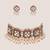 Red stones kundan choker set