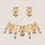 Multicolor stones gold finish kundan choker set