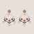 Sitara blue pink kundan chandbali earrings