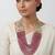 Pink stones kundan multi strand rani haar necklace