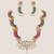 Multicolor stones kundan long necklace set