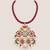 Gold finish multicolor kundan dori necklace
