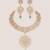 Gold finish kundan necklace set