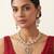 Multicolor stones gold finish kundan necklace set