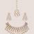 Gold two tone finish polki necklace set