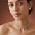 Zircon white finish diamond choker set