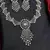 Silver Plated Faux Diamond Bridal Choker Set