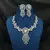 Silver Plated Faux Diamond Bridal Choker Set