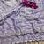 Lavender premium two tone fandy silk saree with heavy beads & moti work