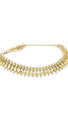 Traditional Anklets, payal with Golden Stone 3
