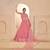 Light Pink Net Zari Embroidered Sequins Beads Lehenga Wedding Wear For Women's