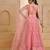 Light Pink Net Zari Embroidered Sequins Beads Lehenga Wedding Wear For Women's