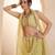 Lemon Yellow Net Zari Embroidered Sequins Beads Lehenga Wedding Wear For Women's 