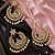Kundan embellished dangler earrings maang tikka set