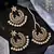 Gold plated punjabi kundan earrings tikka set