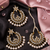 Gold plated punjabi kundan earrings tikka set