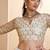 Off White Net Zari Embroidered Sequins Beads Lehenga Wedding Wear