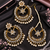 Punjabi kundan dangler earrings and tikka set