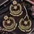 Punjabi kundan dangler earrings and tikka set