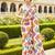 White Multicolor Printed Designer Saree for Women