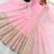 Womens new  pastel pink solid anarkali kurta with heavy embroidered border gown set