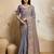 Purple Floral Embroidered Designer Saree for Women