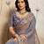 Purple Floral Embroidered Designer Saree for Women