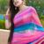 Multicolor georgette saree