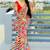 Multicolor georgette saree