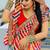 Multicolor georgette saree