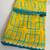 Yellow georgette saree